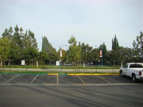 Parking area  across from Disney