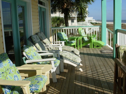 Two Palms Lower Deck and Lounge Chairs