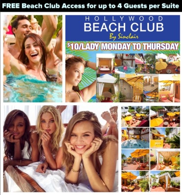 Free Beach Club Access for up to 4 Guests per Suite