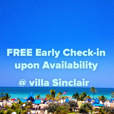 Free early check in upon availability 