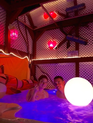 Relax in Villa Sinclair Hot tub at Night
