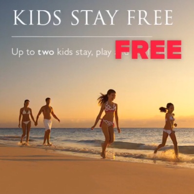 Free Stay up to 2 kids under 12 per Suite