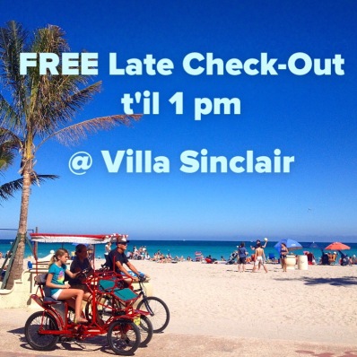 Free Late Check Out t il 1 pm