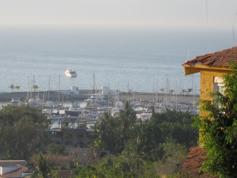 Overlooking the Riviera Nayarit Marina below