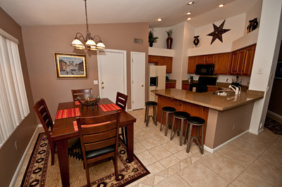 Kitchen with granite countertops, new appliances