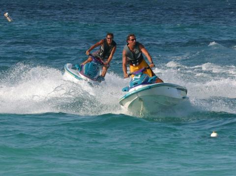 Jet ski in Orient Beach - St Maarten Vacation Homes
