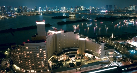Aerial view of Hilton Tokyo Odaiba